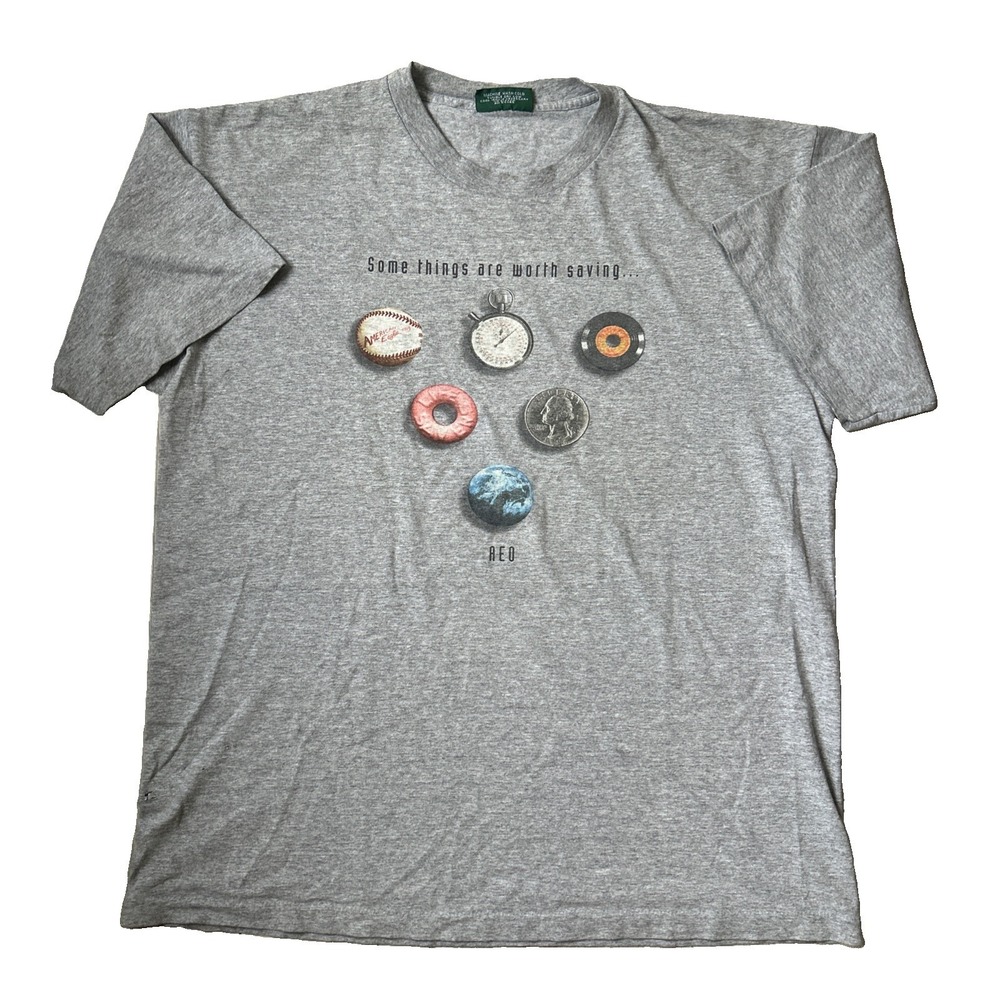 Vintage American Eagle t-Shirt Large Some Things Are Worth Saving USA